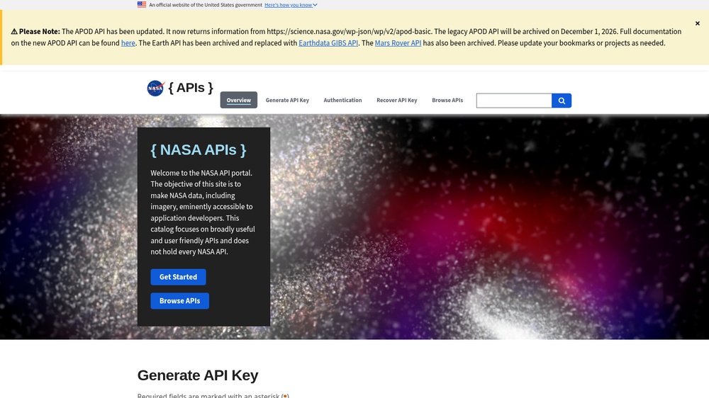 NASA APIs