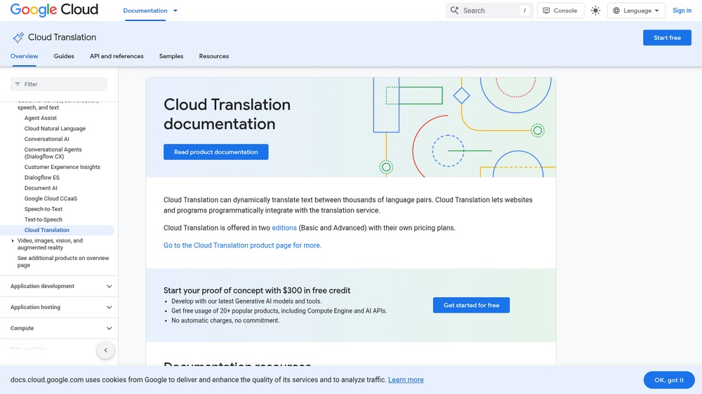 Google Cloud Translation API