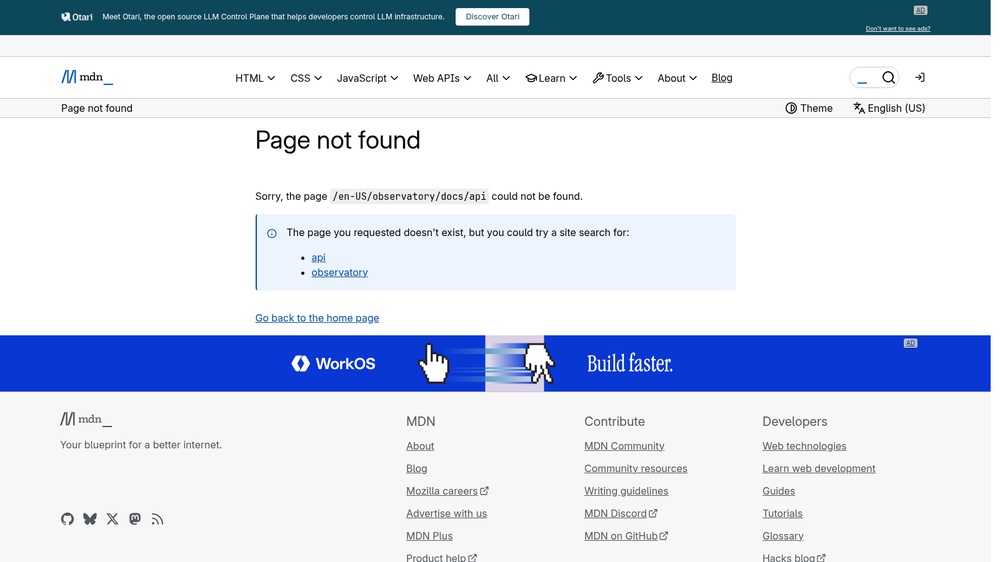 MDN HTTP Observatory API