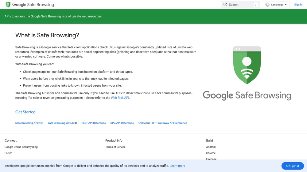 Google Safe Browsing API