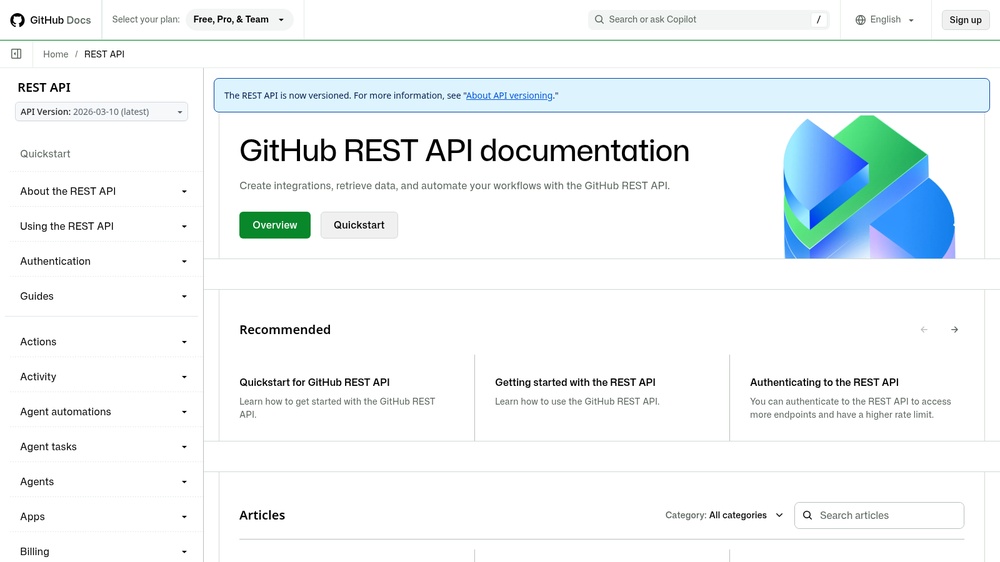 GitHub REST API