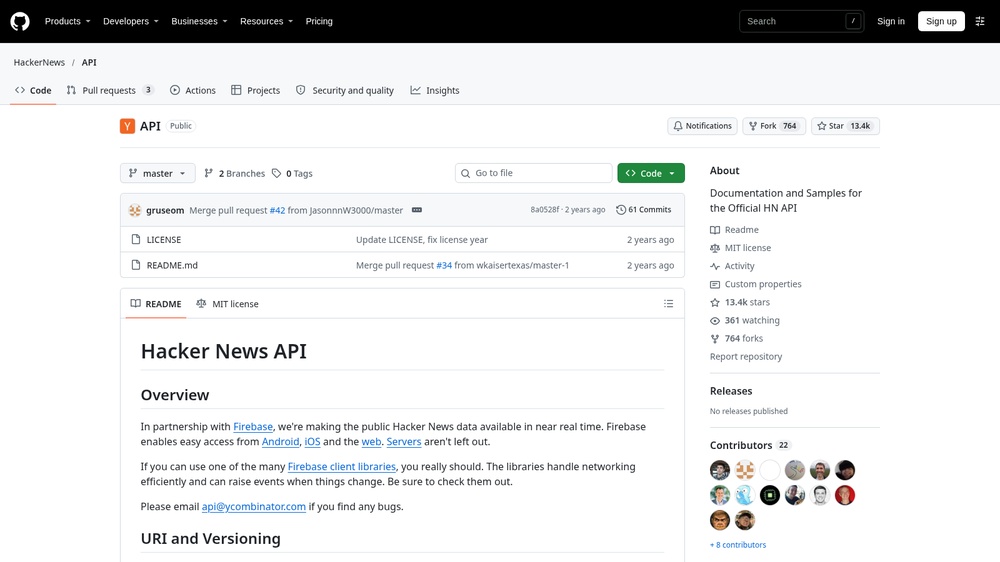 Hacker News API