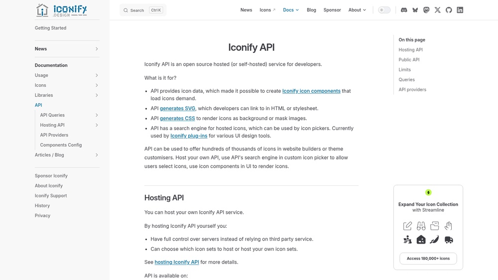 Iconify API