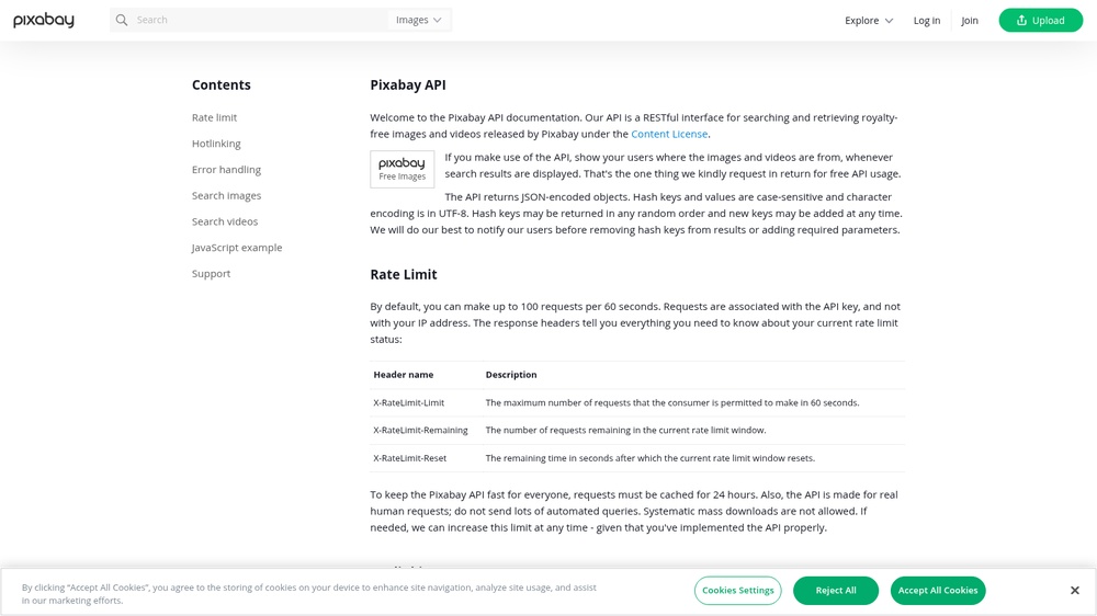 Pixabay API