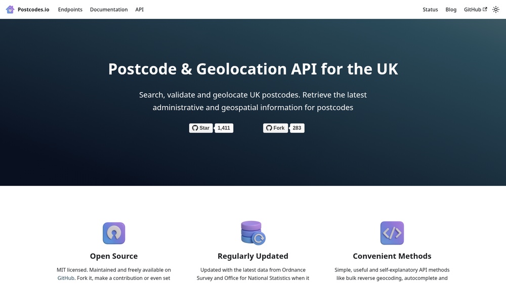 Postcodes.io