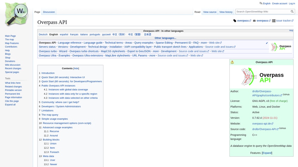 Overpass API