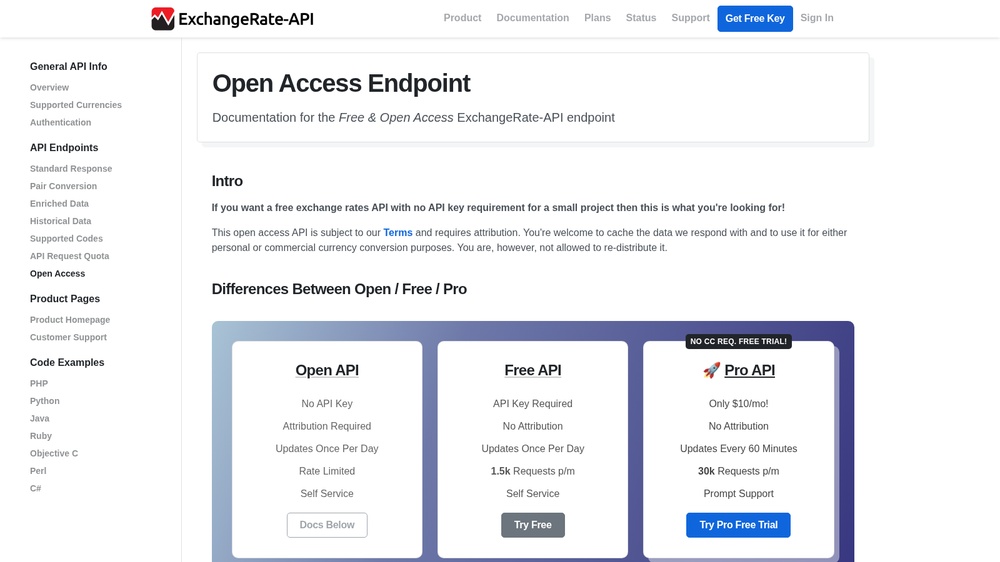 ExchangeRate-API (open access)