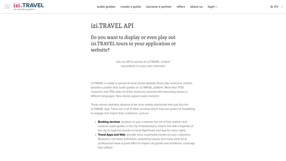 izi.TRAVEL API