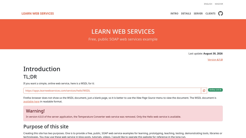 Learn web services