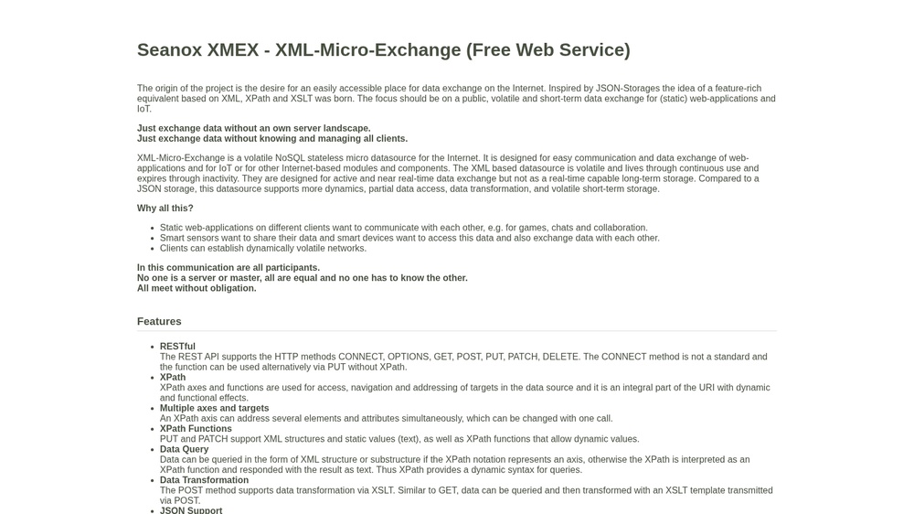 Seanox XMEX